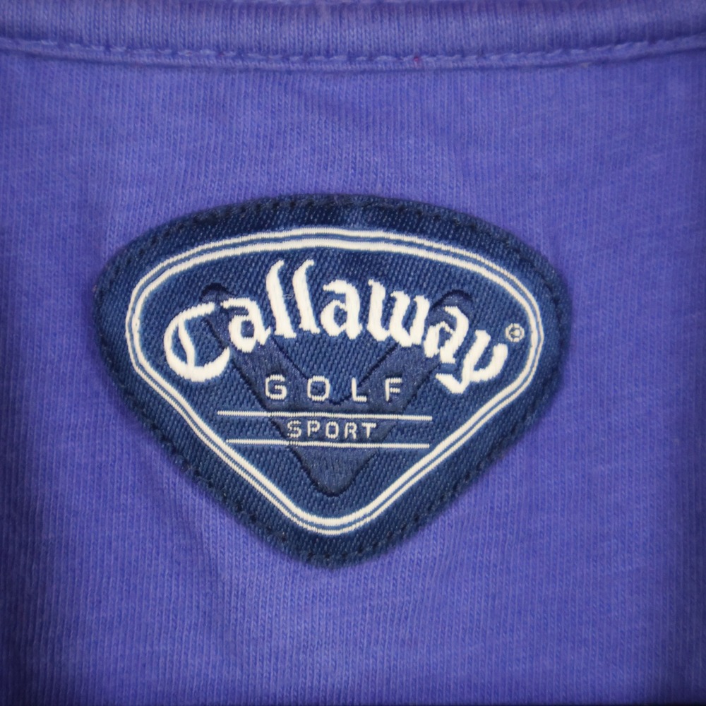Callaway Golf Sport Polo Shirt Large Striped Red Blue Cotton‎ - Picture 4 of 12